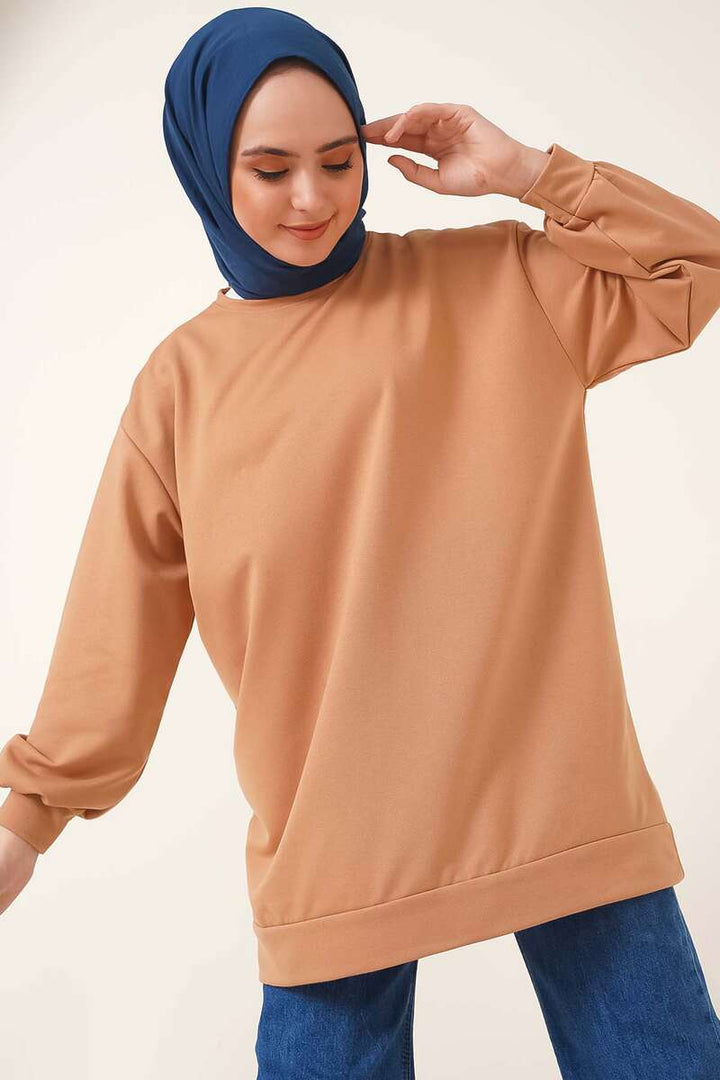 BNG Women Tunic Sweat Camel - Clermont