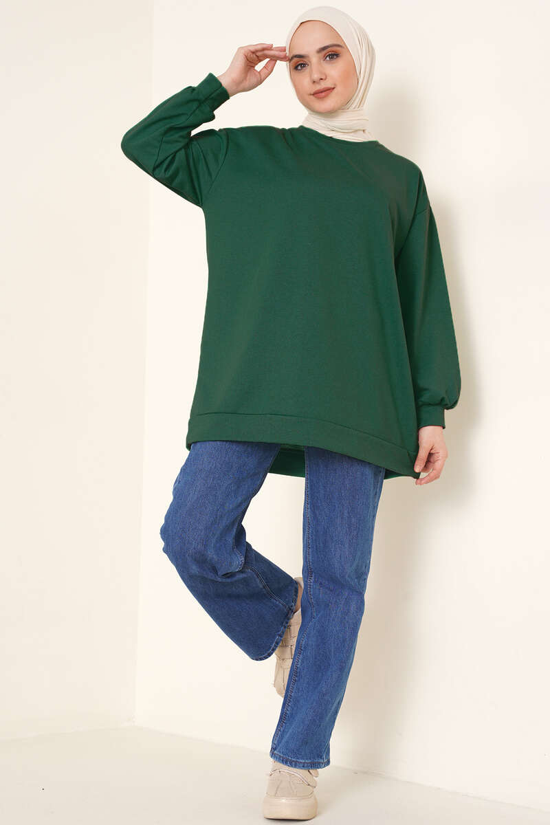 BNG Women Tunic Sweat Emerald Green - Clermont
