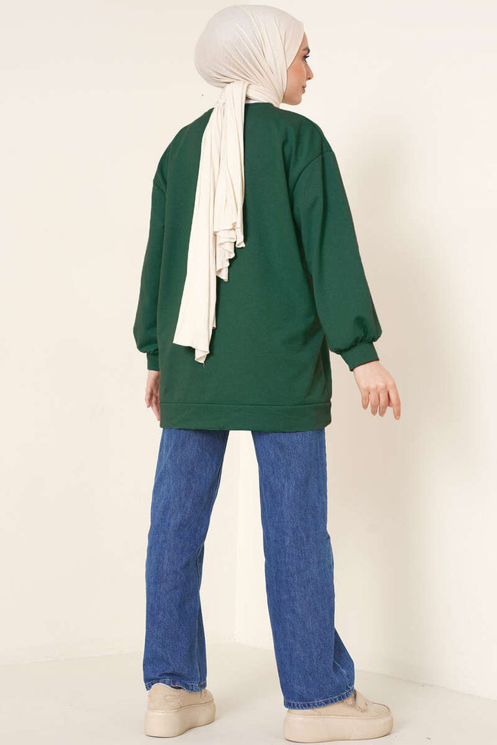 BNG Women Tunic Sweat Emerald Green - Clermont
