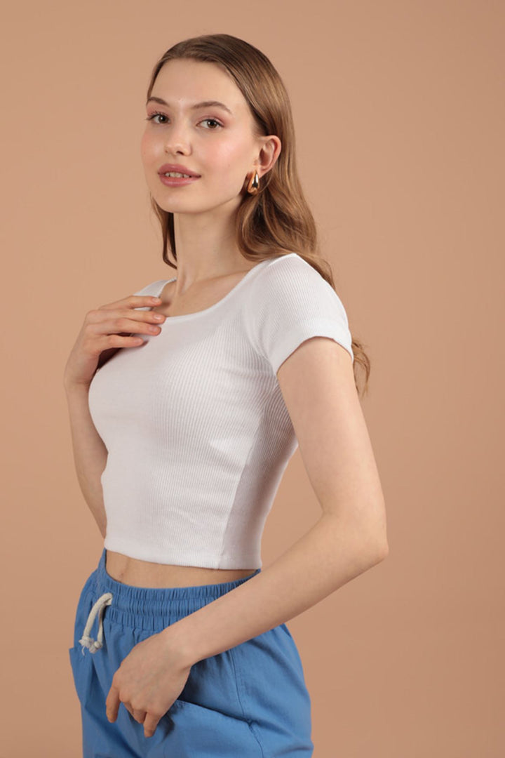 KKT Camisole Fabric Square Collar Women's Blouse-Ecru - Warner Robins