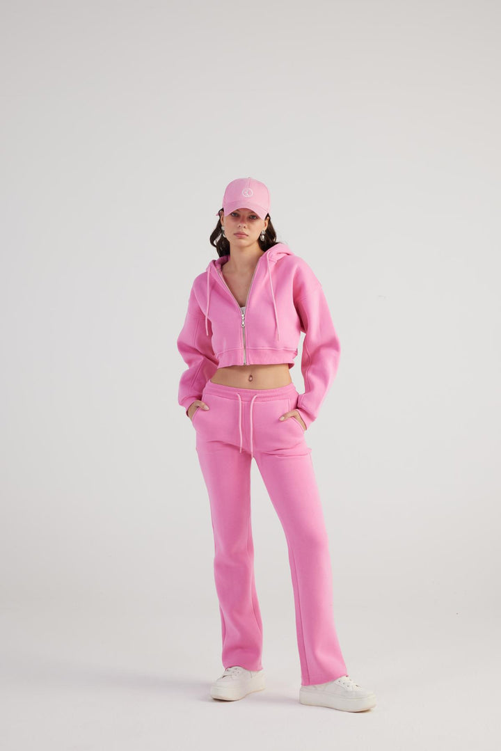 HLLY Women Mixed Sweatshirt Pink - Pallíni
