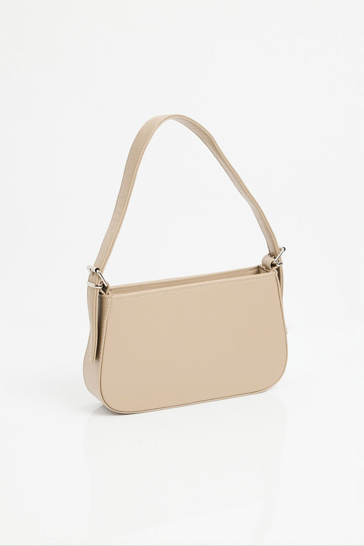 BGD Women Straight Handle Shoulder Bag - Beige - Avondale