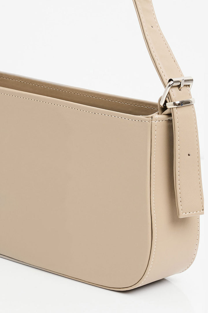 BGD Women Straight Handle Shoulder Bag - Beige - Avondale