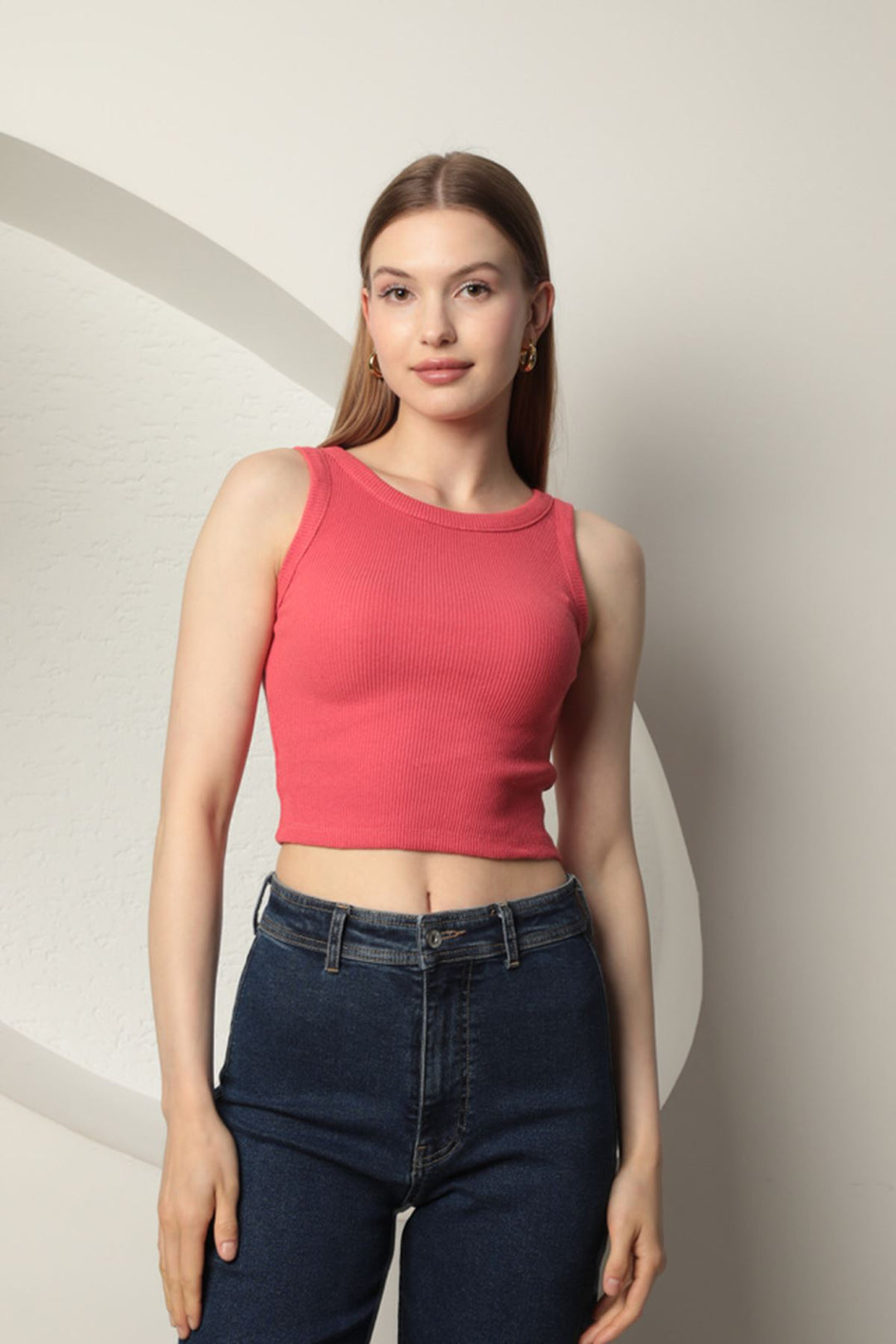 KKT Camisole Fabric Halter Neck Women's Blouse-Pomegranate Flower - Gillingham