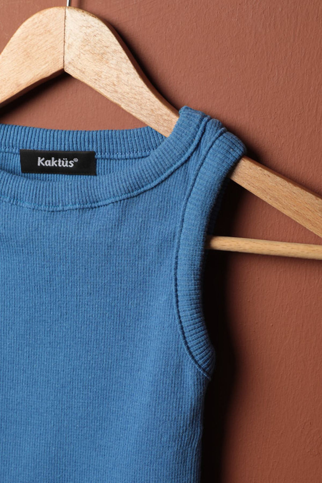 KKT Camisole Fabric Halter Neck Women's Blouse-İndigo - Woodlawn