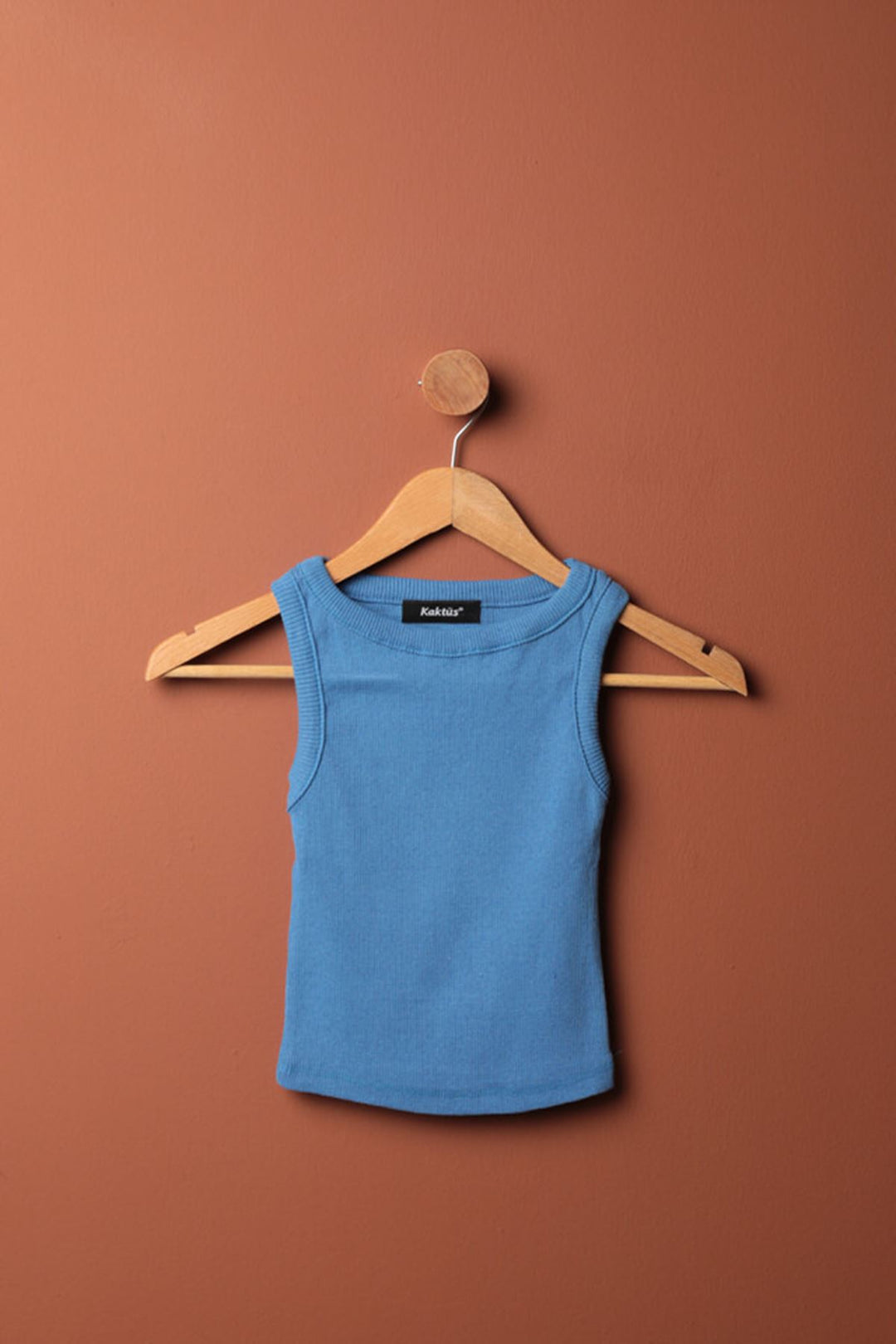 KKT Camisole Fabric Halter Neck Women's Blouse-İndigo - Woodlawn