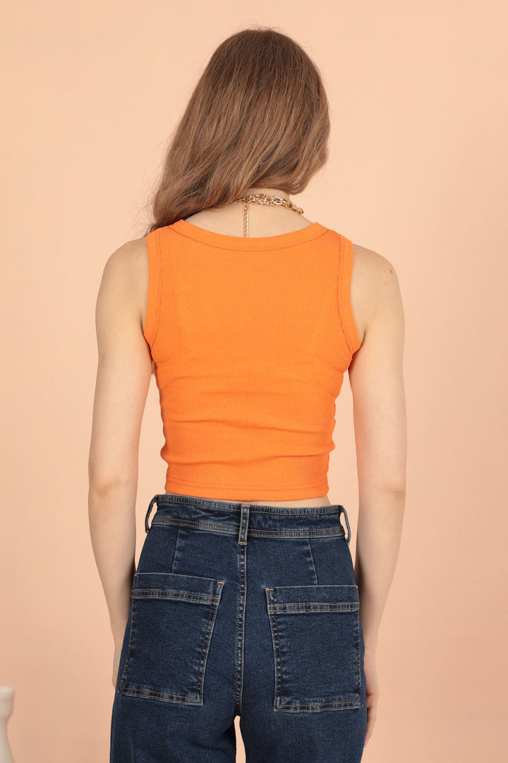 KKT Game Over Embroidered Women's Blouse-Orange - Grove City