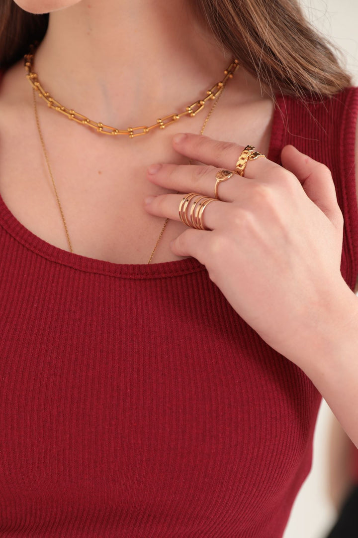 KKT Camisole Fabric U Neck Women's Blouse-Burgundy - San Buenaventura