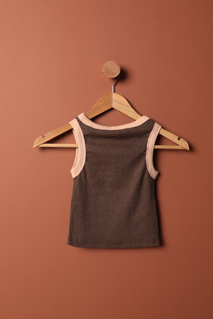 KKT Camisole Fabric Halter Collar Women's Blouse-Brown - Fulda