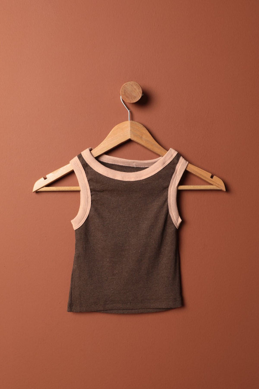 KKT Camisole Fabric Halter Collar Women's Blouse-Brown - Fulda