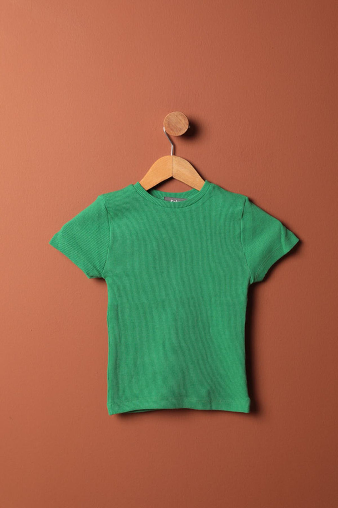 KKT Camisole Fabric Short Sleeve Basic Women's Blouse-Green - Lisbon