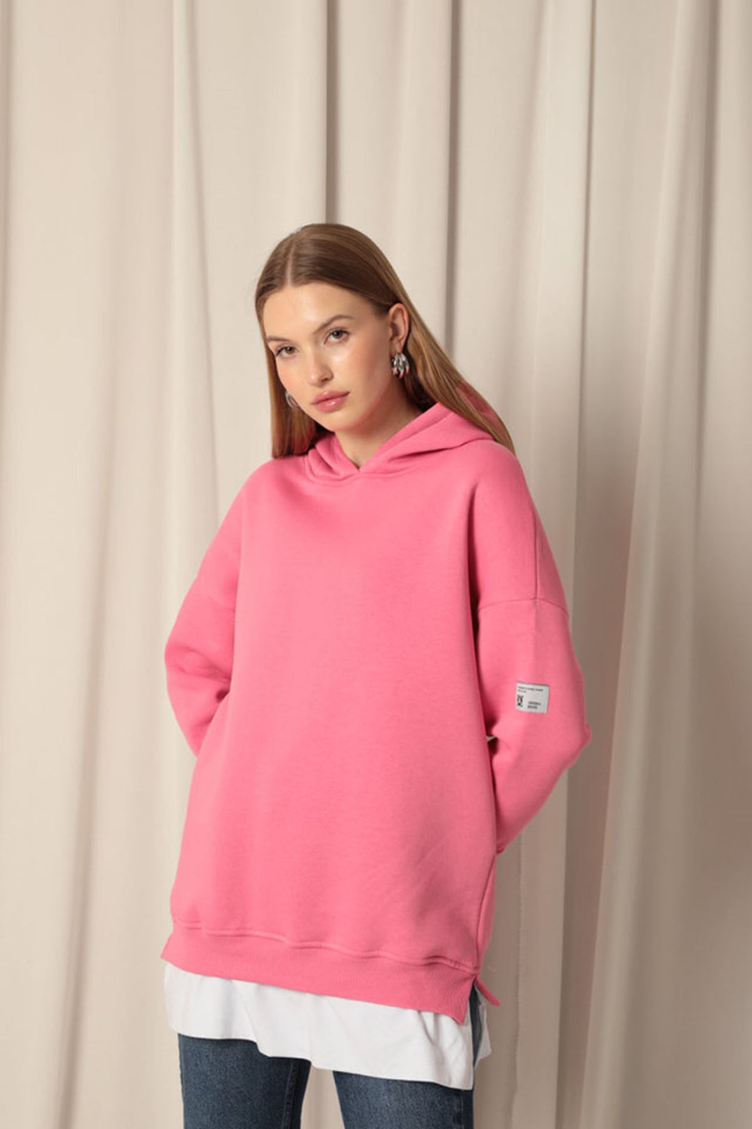 KKT Three Thread Fabric Hooded Women's Pink Sweat - Fort Myers