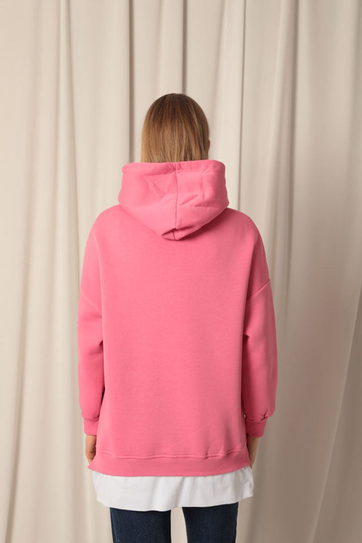 KKT Three Thread Fabric Hooded Women's Pink Sweat - Fort Myers
