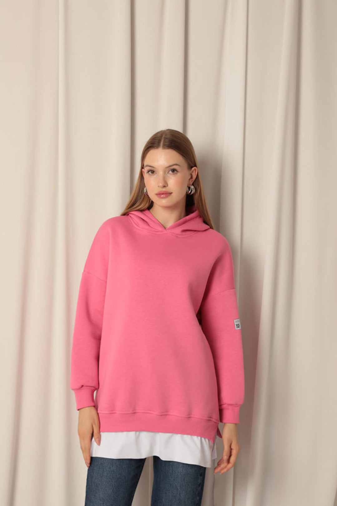 KKT Three Thread Fabric Hooded Women's Pink Sweat - Fort Myers
