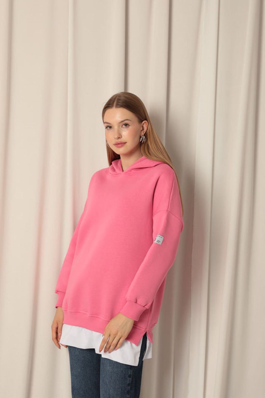 KKT Three Thread Fabric Hooded Women's Pink Sweat - Fort Myers