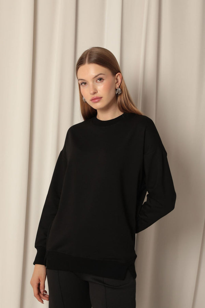 KKT Two Thread Fabric Women's Black Sweat - Legnano