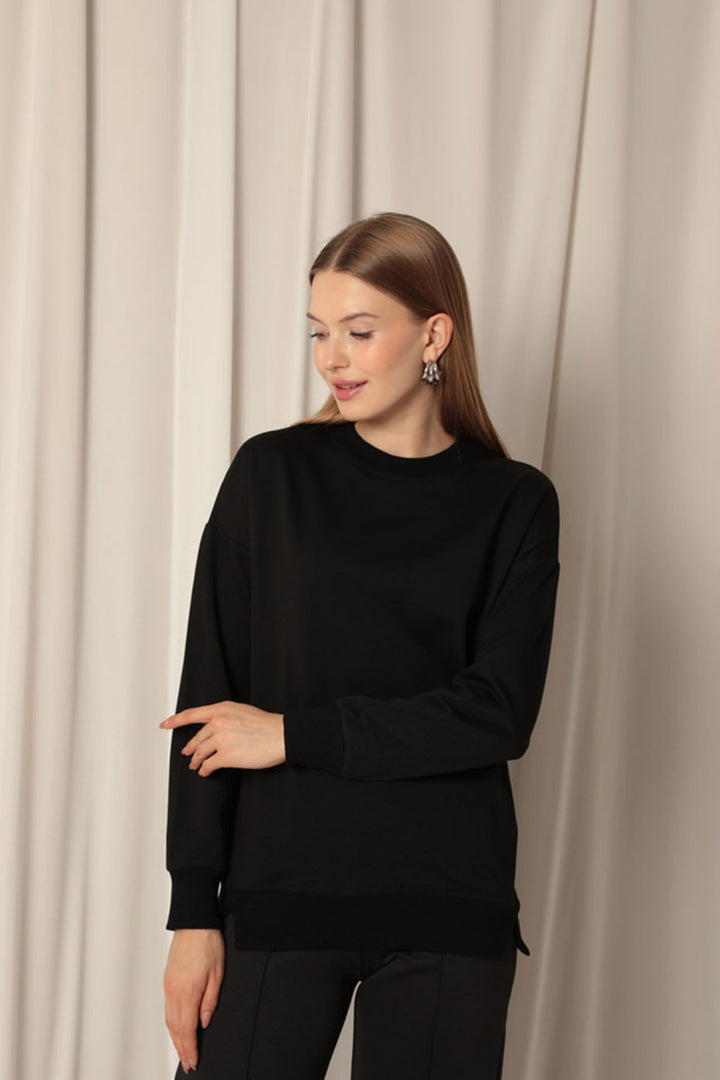 KKT Two Thread Fabric Women's Black Sweat - Legnano