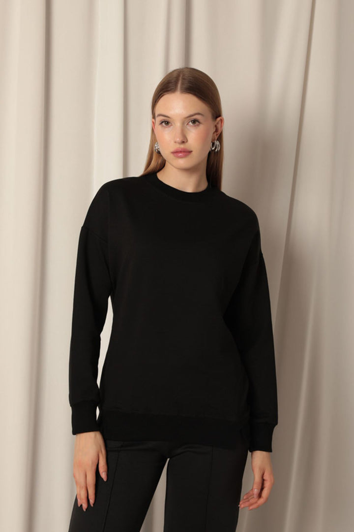 KKT Two Thread Fabric Women's Black Sweat - Legnano