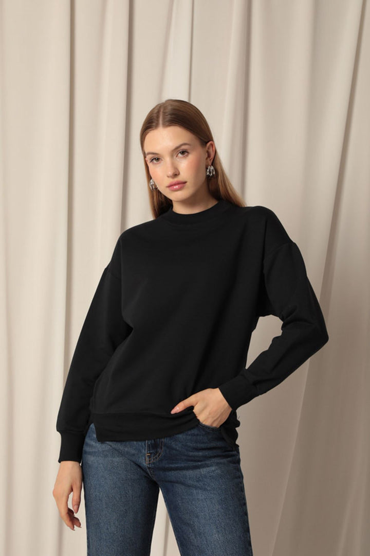 KKT Double Yarn Fabric Women's Navy Blue Sweat - Mislata