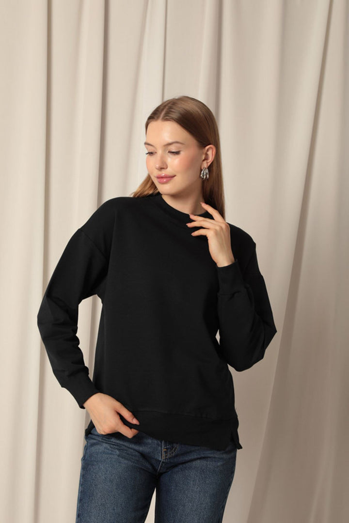 KKT Double Yarn Fabric Women's Navy Blue Sweat - Mislata