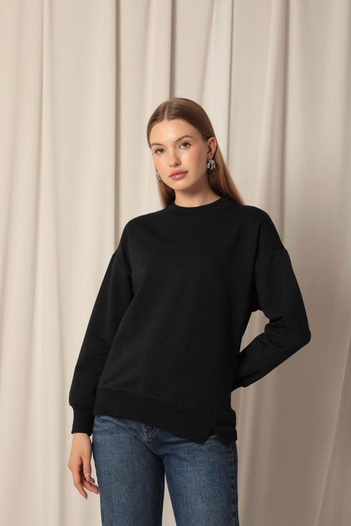 KKT Double Yarn Fabric Women's Navy Blue Sweat - Mislata