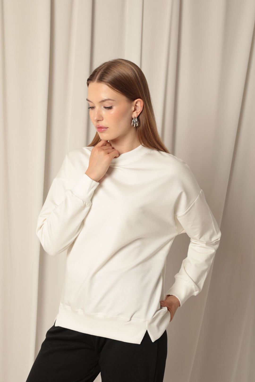 KKT Two Yarn Fabric Women's Ecru Sweat - Leipzig