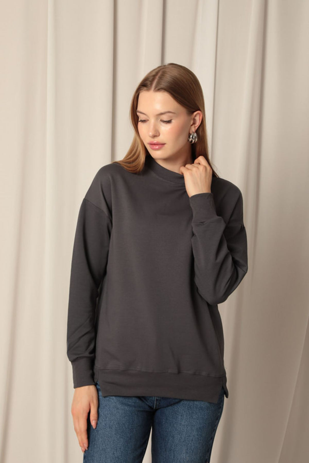 KKT Two Yarn Fabric Women's Anthracite Sweat - Fort Wayne