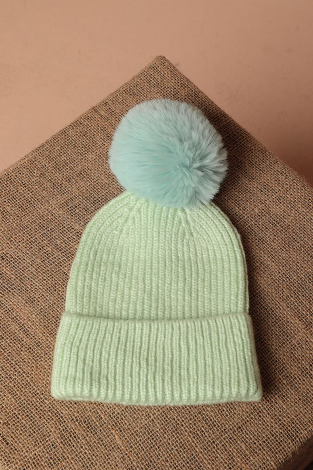 KKT Pompom Women's Mint Beret - Upper Hutt