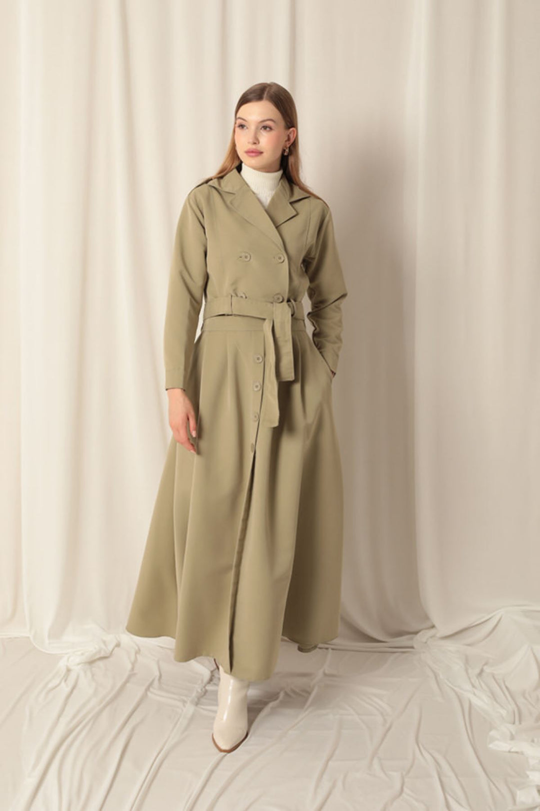 KKT Torino Fabric Women's Mint Skirt Suit - Brampton
