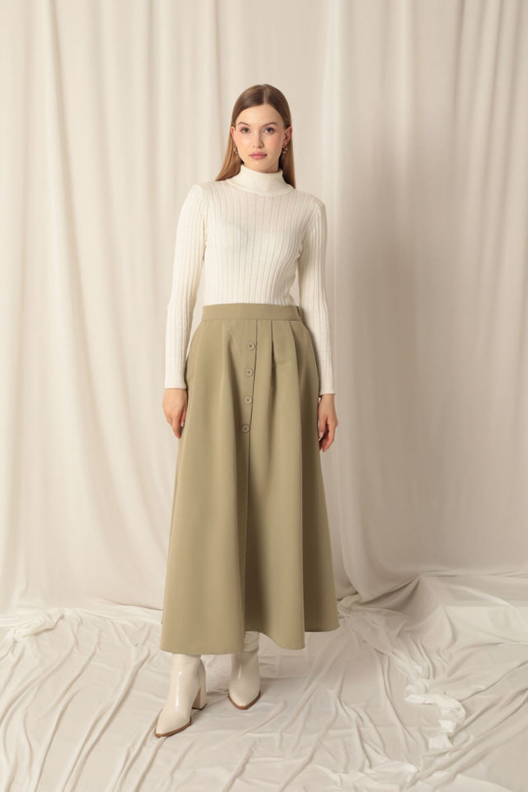 KKT Torino Fabric Women's Mint Skirt Suit - Brampton