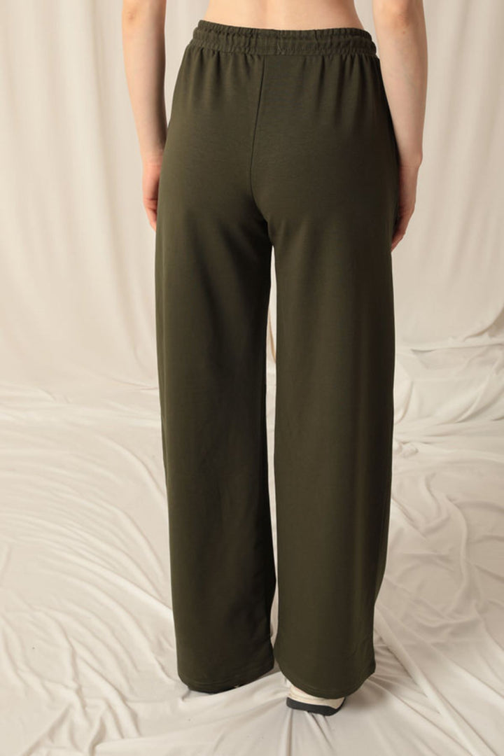 KKT Double Yarn Fabric Women's Khaki Tracksuit - Rotorua