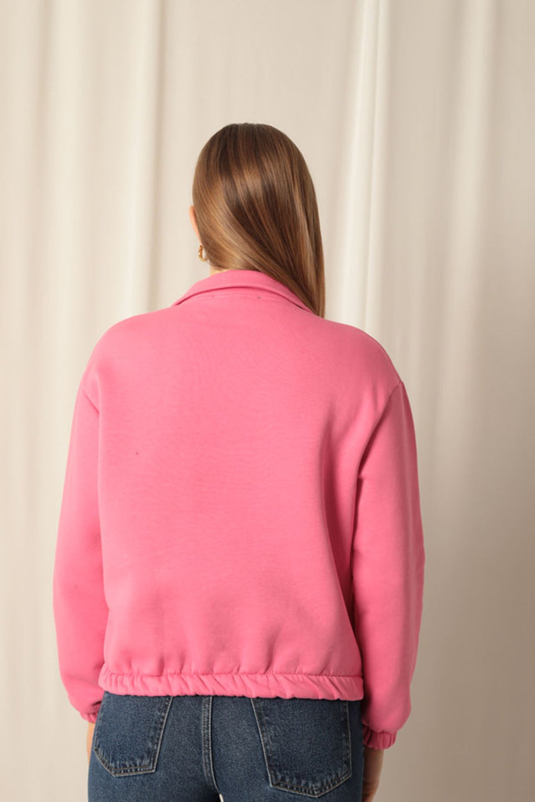 KKT Three Thread Fabric Hello Printed Women's Pink Sweat - Rosenberg