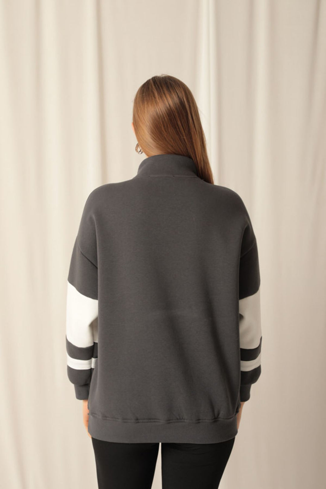 KKT Zippered Women's Anthracite Sweat - Villejuif