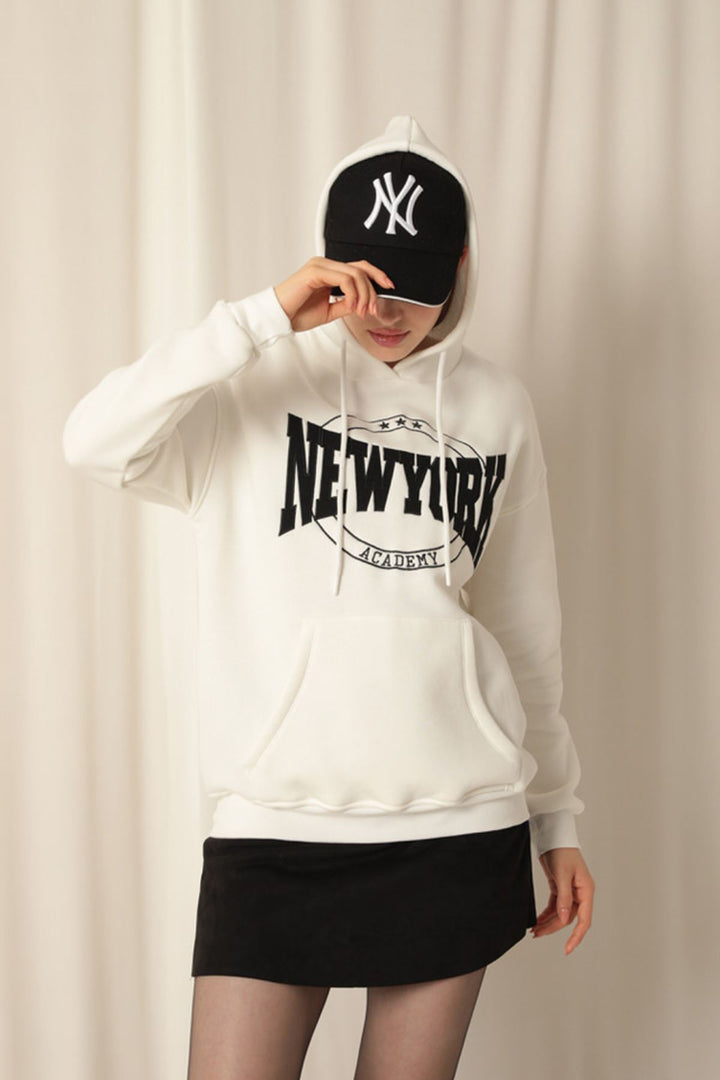 KKT Three Thread New York Embroidery Women's Ecru Sweat - Lombard