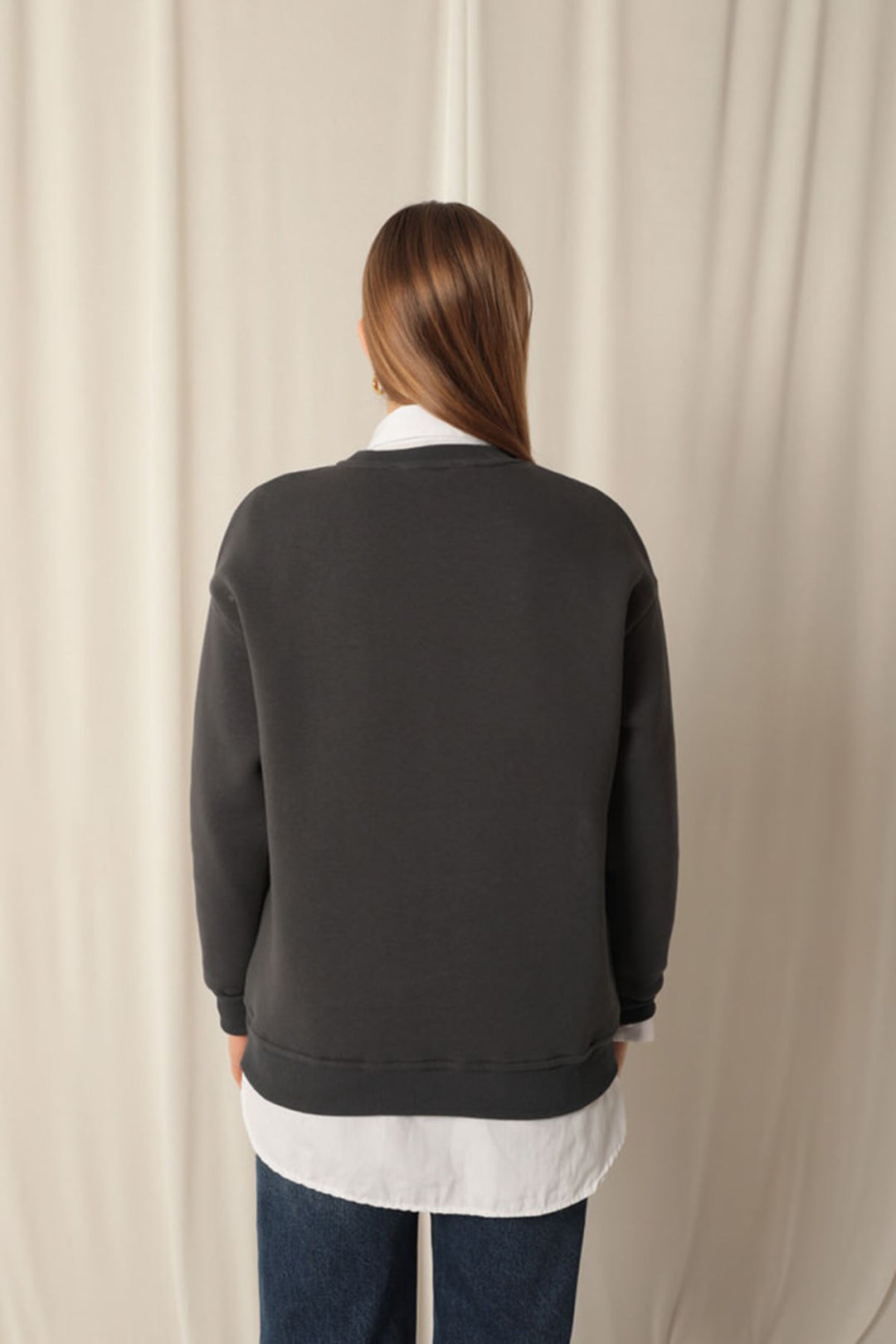 KKT Women's Zero Collar Anthracite Sweat - Mansfield