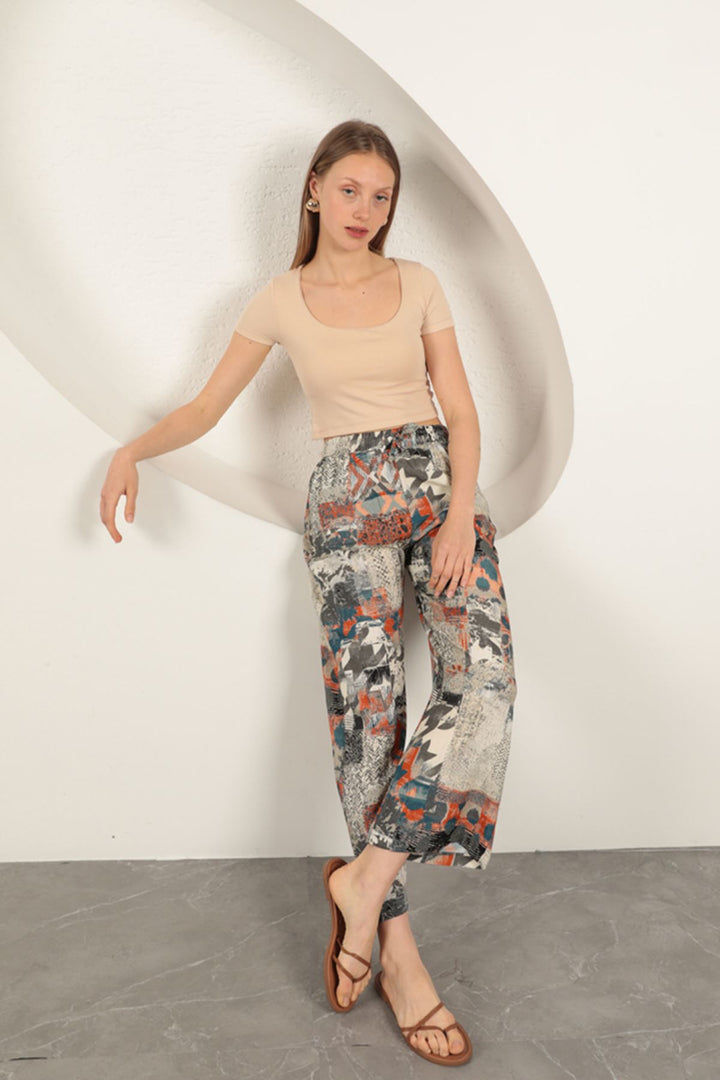 KKT U Neck Blouse-Beige - Buena Park