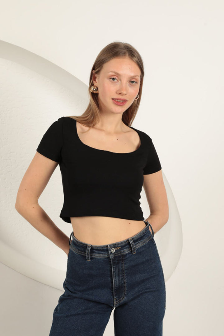 KKT U Neck Blouse-Black - Cloppenburg