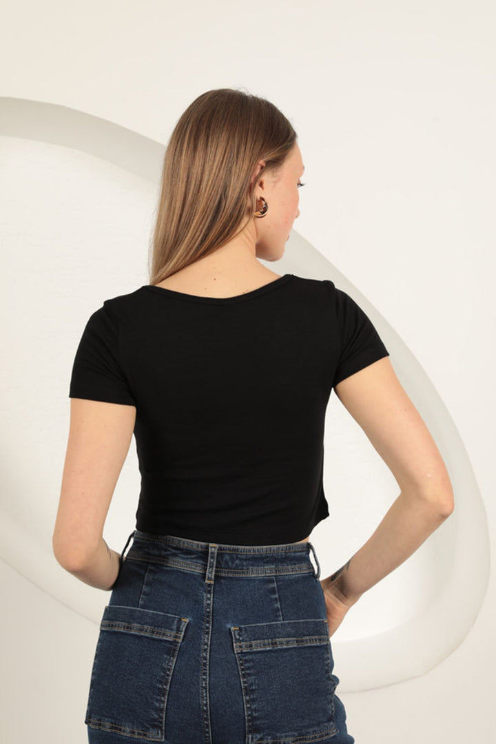 KKT U Neck Blouse-Black - Cloppenburg