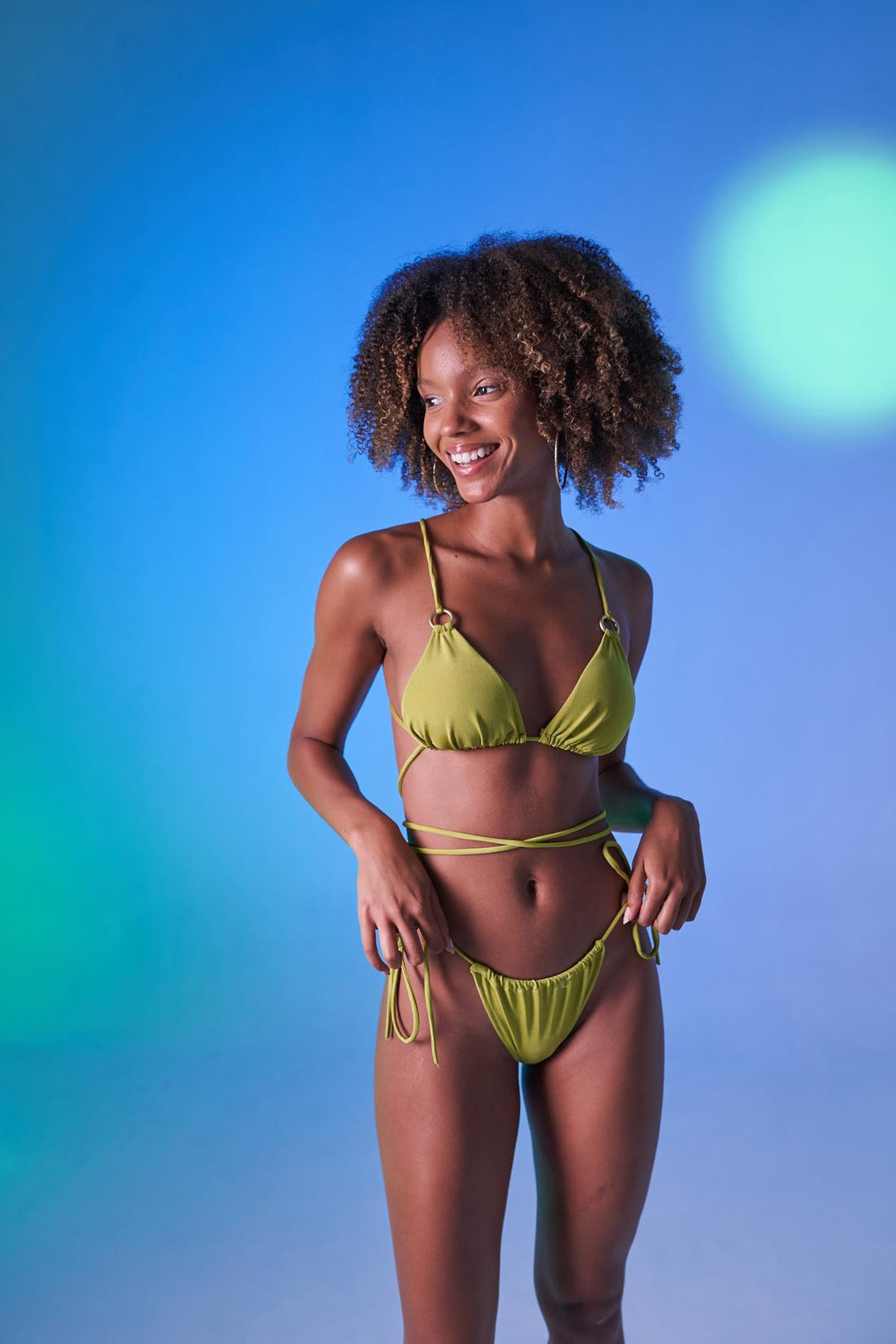 HLLY Women Delphi Bikini Bottom Green - Épinay-sur-Seine