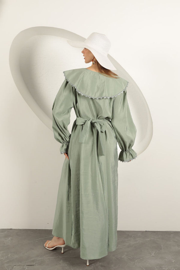 KKT Modal Fabric Lace Women's Dress-Mint - Ternopil