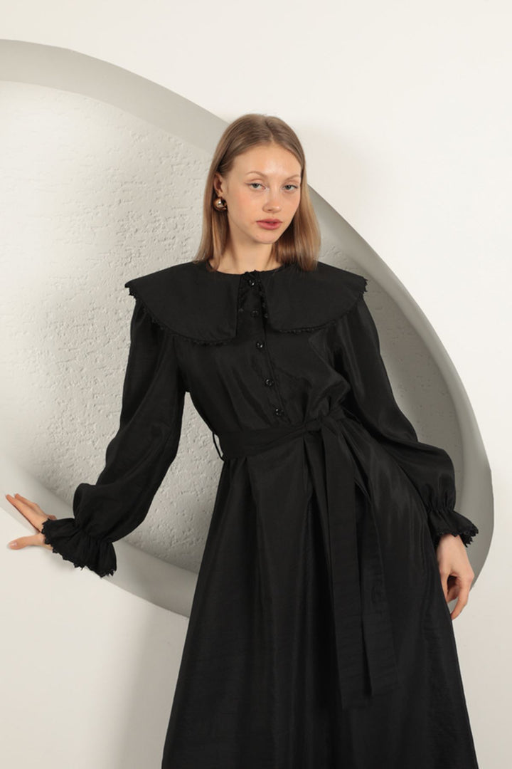 KKT Modal Fabric Lace Women's Dress-Black - Poughkeepsie