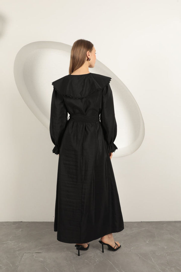 KKT Modal Fabric Lace Women's Dress-Black - Poughkeepsie