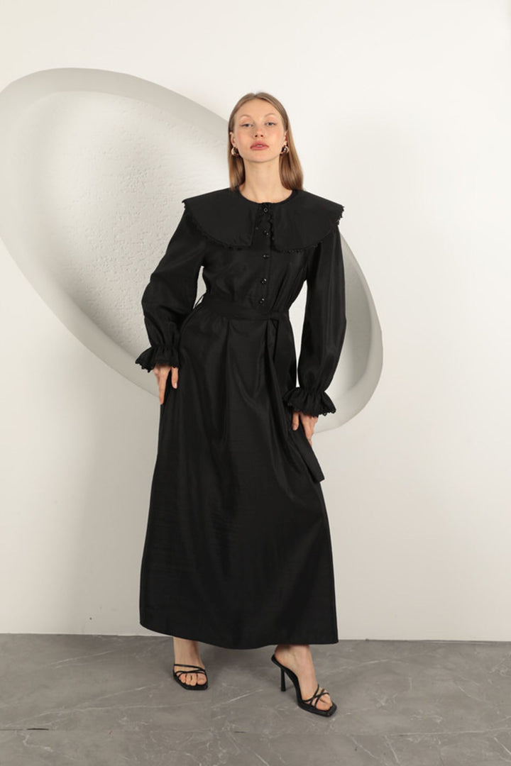 KKT Modal Fabric Lace Women's Dress-Black - Poughkeepsie