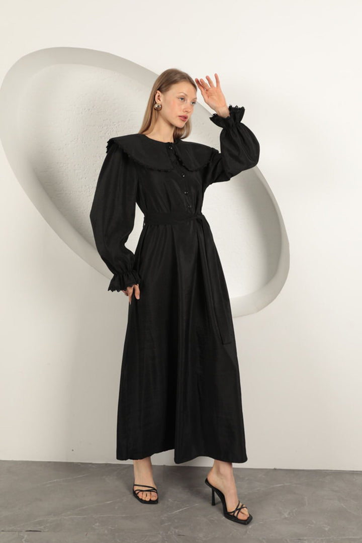 KKT Modal Fabric Lace Women's Dress-Black - Poughkeepsie