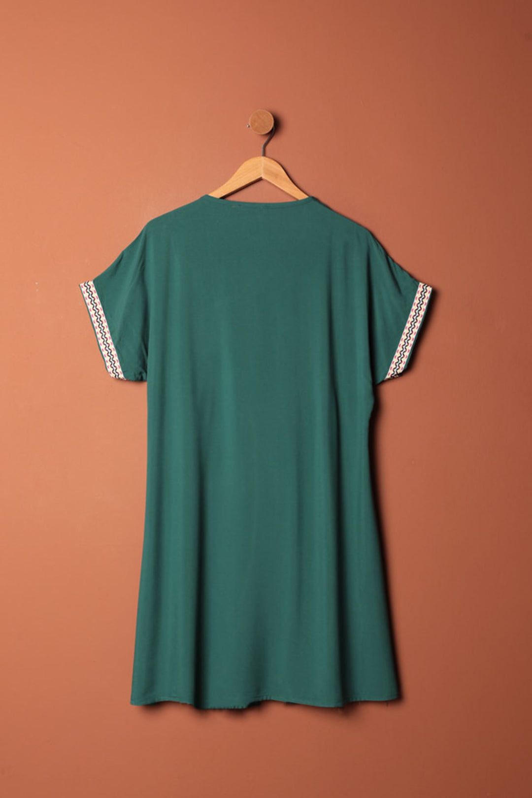 KKT Viscose Fabric Dress-Emerald Green - Saint-Germain-en-Laye