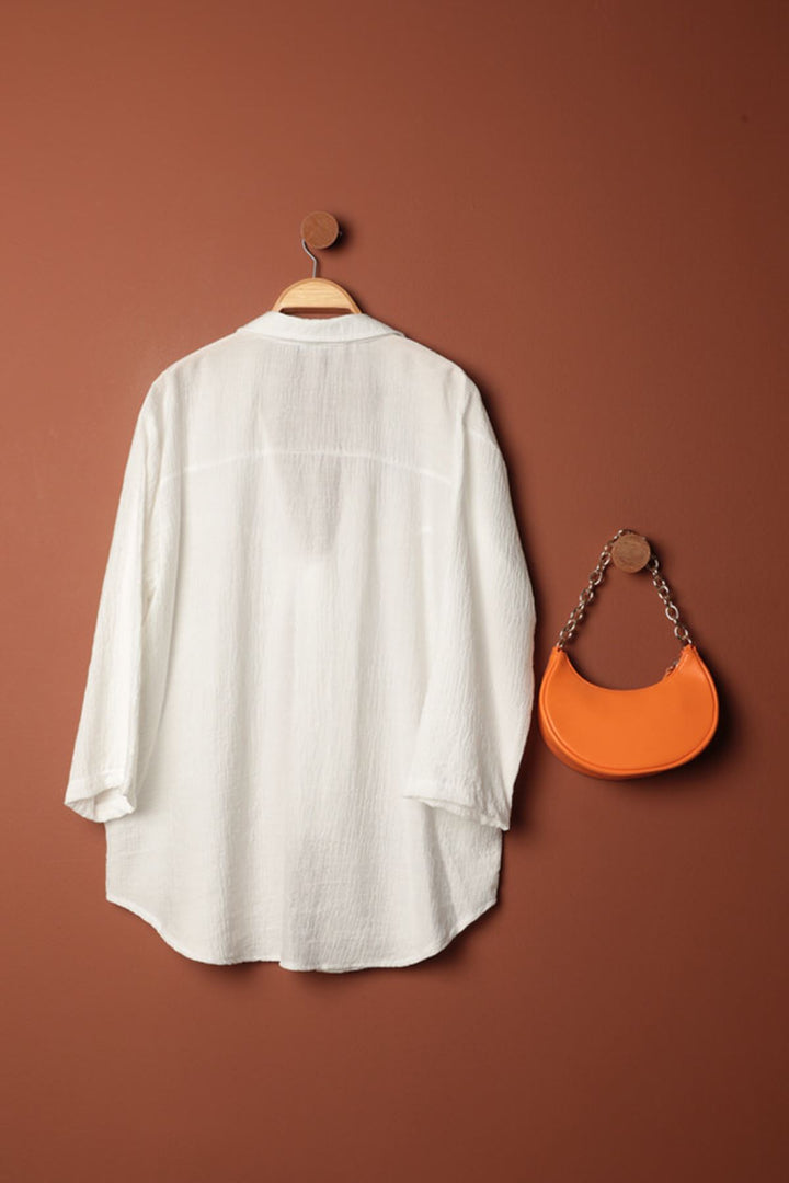 KKT Tree Bark Fabric Kimono-Ecru - Tivoli