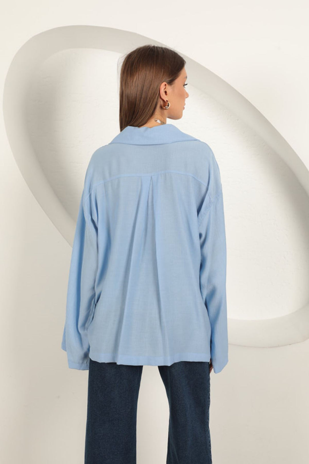 KKT Strawberry Fabric Women's Shirt-Baby Blue - Wiener Neustadt