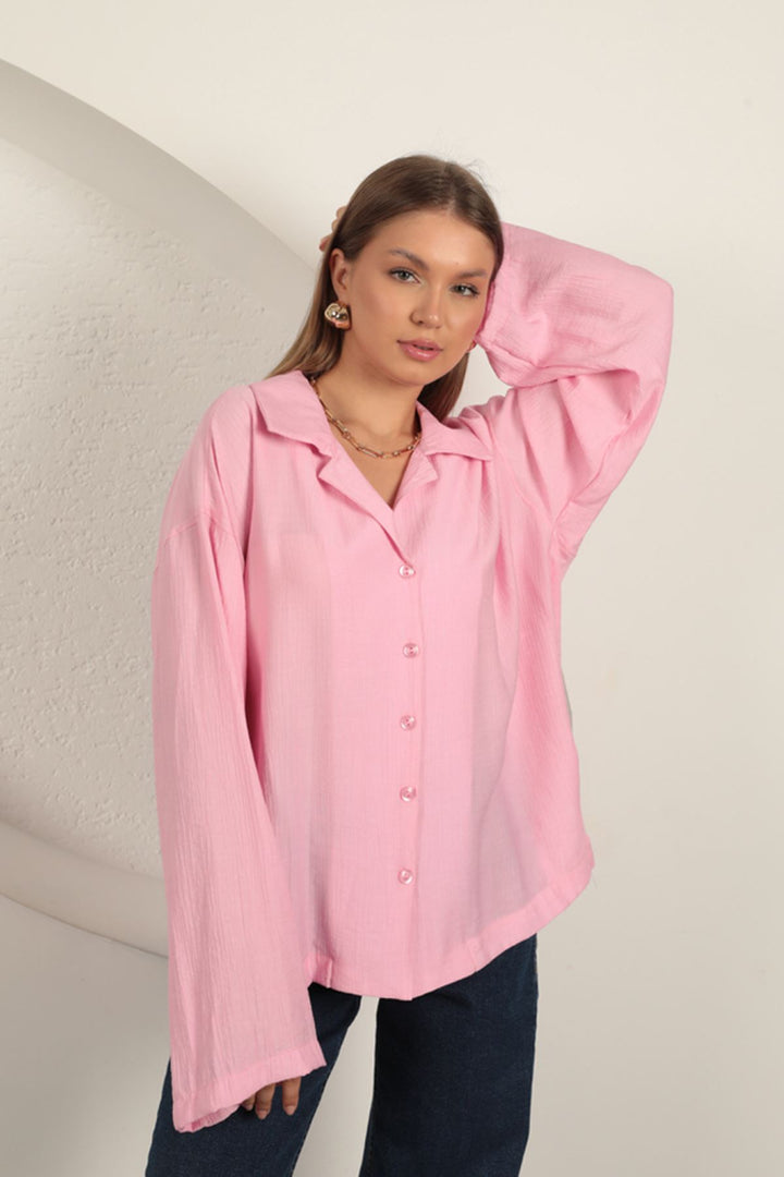 KKT Strawberry Fabric Women's Shirt-Pink - Derby