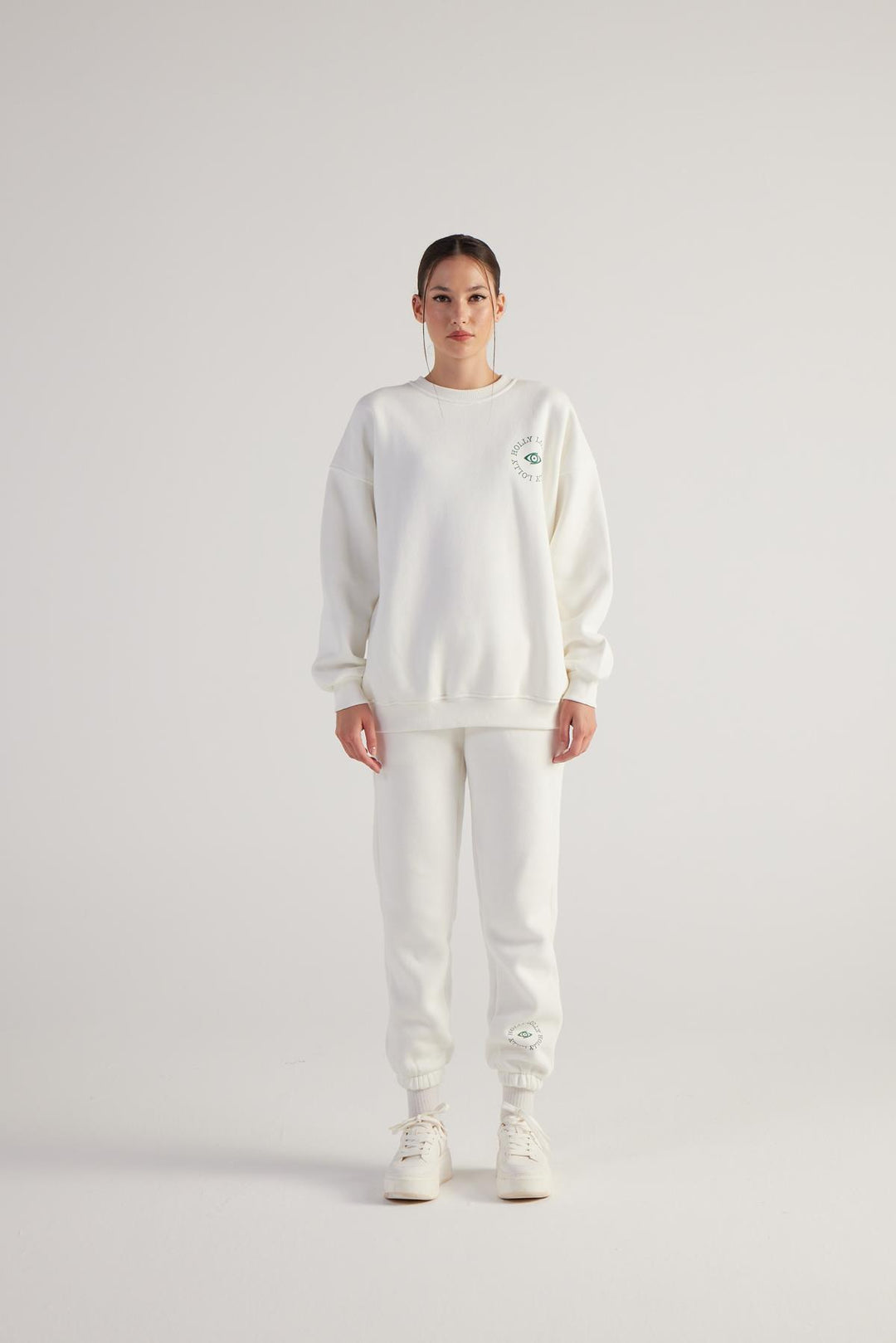 HLLY Women Fine Sweatpants Cream - Providence