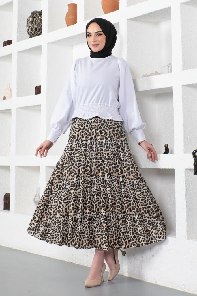 BNG Women Leopard Pattern Skirt Leopard - Clermont